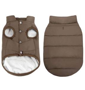 lot 68 image: ASENKU Dog Winter Coat - Waterproof Windproof Dog Jacket, Warm Snowproof Doggie Puffer Vest for Cold Weather, Lightweight Snow Coats for Small Medium Large Dogs (S, Coffee) - Retail $28