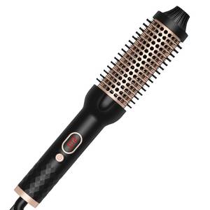 lot 82 image: Thermal Curling Iron Round Brush Ceramic Heat Curling Brush with Ceramic Tourmaline Hair Styling Curler Tools 1.69 Inch Heated Dual Voltage Hot for Volume Hair Curler - Retail $40