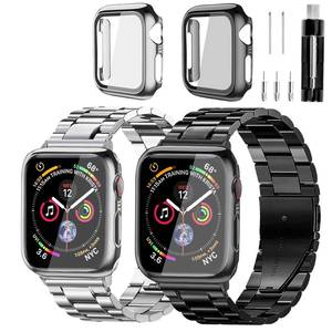 lot 87 image: REASDEN Stainless Steel Band and Case Compatible With Apple Watch Iwatch Ultra Series 11 10 9 8 7 6 5 4 3 2 1 SE 49mm 45mm 46mm 44mm 42mm 41mm 40mm 38mm,Men Women Classic Classy Metal Business - Retail $26