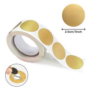 lot 139 image: 300 Pcs 1 Round Scratch Off Stickers Roll, Wmiwulien Circle Scratch-Off Labels, Self Adhesive DIY Stickers for Gender Reveal Top Secret Winner Prize Lottery Ticket Reward Program,Raffle Card (Gold) - Retail $7