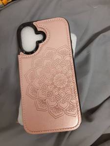 lot 186 image: LOHASIC for iPhone 17 Case Wallet with Card Holder, 360° Rotation Ring, RFID Blocking, 5 Card Slots, PU Leather 6.3 Cover for Apple 17 Men Women, White - Retail $21