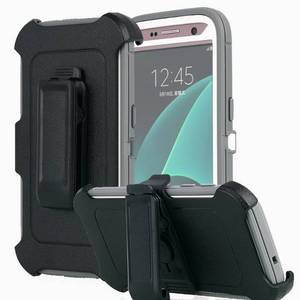 lot 260 image: Galaxy S7 Case, AICase Heavy Duty Holster Case Belt Clip  Armor Protective Kickstand Cover with Built-in Screen Protector for Samsung Galaxy S7 (2016) (Grey) - Retail $13