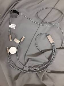 lot 271 image: C TypeUSBiPhoneWatch Charging Chord  - Retail $0
