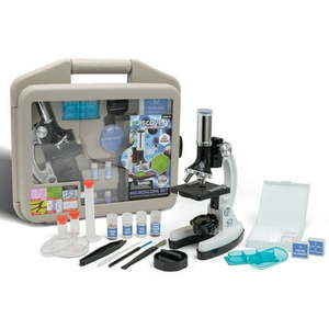 lot 4572 image: Discovery�� #Mindblown Microscope Set  with Durable Metal Framework  120X to 1200X Magnification  Complete Set with Test Tubes  Tools  Slides and More