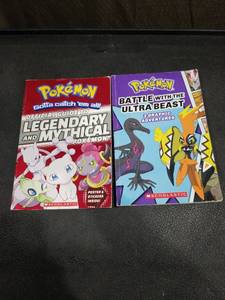 lot 4577 image: Pokemon Books Bundle - Legendary Guide and Ultra Beast Adventures