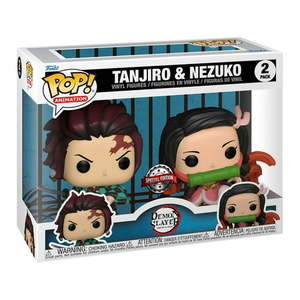 lot 4654 image: Funko Demon Slayer Tanjiro & Nezuko Vinyl Figures 2-Pack Collectible