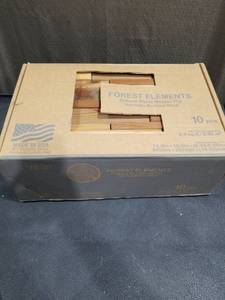 lot 4677 image: Forest Elements Natural Wood Mosaic Tiles - 10 Piece Set