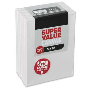 lot 4690 image: Blick Super Value Canvas Pack - 9  x 12   Pkg of 8