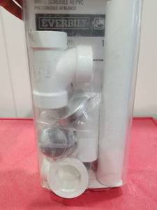 lot 3042 image: Everbilt White Schedule 40 PVC Bath Drain