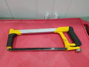 lot 3062 image: Stanley Hacksaw with Rubber Grip Handles