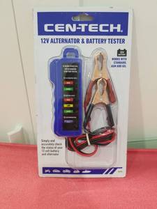 lot 3121 image: Cen-Tech 12V Alternator and Battery Tester
