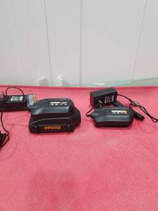 lot 3123 image: Worx 20V MAX Lithium Battery Charger WA3520