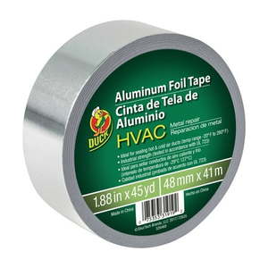 lot 3142 image: Duck Brand HVAC Metal Repair Aluminum Foil Tape  1.88 in. x 45 yd.  Silver