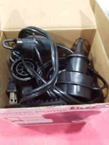 lot 3165 image: Intex 66619E 120 Volt Quick Fill AC Electric Air Pump with 3 Nozzles  Black