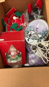 lot 59012 image: Christmas Decorations Collection Box Lot - Retail $45