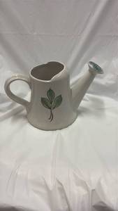 lot 59030 image: Italian Hand Painted Ceramic Watering Can - Retail $18