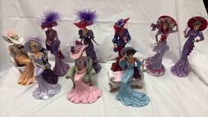 lot 59040 image: Thomas Kinkade Victorian Ladies Figurine Collection - Retail $240