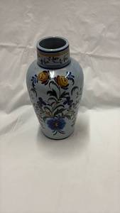 lot 59065 image: Hand Painted Portuguese Ceramic Vase - Retail $45