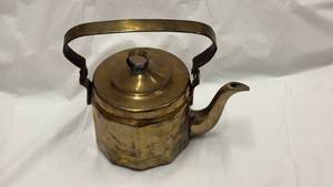 lot 59069 image: Brass Teapot with Etched Design - Retail $45