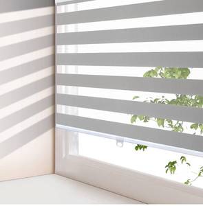 lot 5682 image: AOSKY Zebra Blinds for Windows Cordless Roller Shades for Home Free-Stop Windows Shades Dual Layer Light Control for Day and Night Easy to Install (47 W X 72 H, Grey)