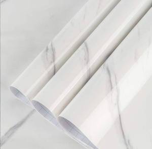 lot 5694 image: BAYYA Extra Wide Marble Granite Peel and Stick Wallpaper Ivory White 31.5x157inch Smooth Light Countertop Contact Paper for Kitchen Bathroom Self-Adhesive Waterproof Marble Wall Paper Roll Vinyl Wrap