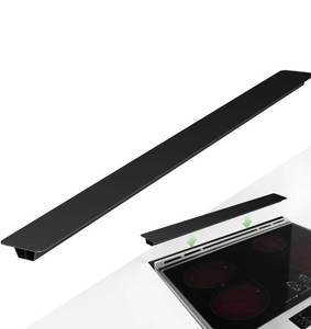 lot 5704 image: 31.5 Slide-in Range Rear Filler Kit, Stove Gap Universal Trapezoidal filling strips, Cooktop Trim Kit Between Stove and Backsplash W10113901A for Whlrlpool & Most Brand (Blac