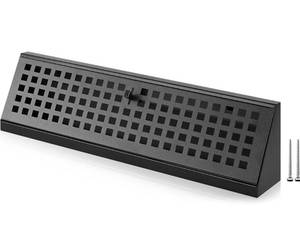 lot 5713 image: 1 Pack 18 Inch Baseboard Register Vent Duct Opening Size, Vent Covers with Air Adjust Lever Including Screws, Baseboard Air Covers for Home Floor Diffuser Wall Corner, Easy Instal