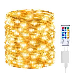 lot 5764 image: Fairy Lights with Remote, 8 Modes & Timer, 66 Feet 200 Led Christmas Light Twinkle Lights Plug in, Waterproof String Lights for Bedroom Decor Home Girls Room Garden Party Christmas Decorations