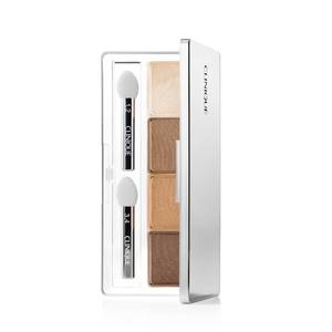 lot 5791 image: Clinique All About Shadow Eye Shadow Quad  Long Lasting, Crease  Fade Resistant  Safe For Sensitive Eyes, Teddy Bear, 0.05 Ounce