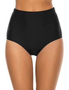 lot 5816 image: Bonneuitbebe Women Swim Bottoms High Waisted Bikini Bottom Full Coverage Swimsuit Bottoms Bathing Suit Bottom L