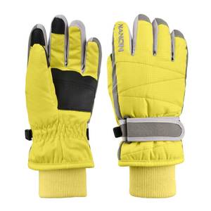 lot 5841 image: TRIWONDER Ski Gloves Kids Cold Weather Winter Warm Gloves Windproof Thermal Fleece Outdoor Snowboard Snow Gloves Mittens for Boys Girls Children (Yellow, M (8-10 Years Old))