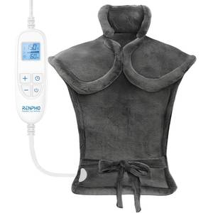lot 5855 image: RENPHO Mothers Day Gifts, Electric Heating Pad - 6 Heat Levels for Neck, Shoulder, and Back, Weighted Pad for Snug Fit - Machine Washable, ETL Safety Certified for Cold Nights and Winter, FSA Eligible