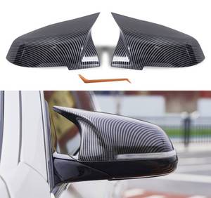 lot 5858 image: BDBO Mirror Caps for F10 - Durable Quality Carbon Fiber Look, Mirror Covers Compatible with F10 F11 F18 5-Series 2014-2018 - Upgrade Your Ride Now
