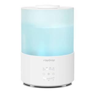 lot 5911 image: raydrop Humidifiers for Bedroom, 3.0L Cool Mist Humidifiers for Large Room & Home, Top Fill Air Humidifier for Baby Nursery & Plants, Essential Oil Diffuser with Color Lights, Timer, Auto Shut-Off