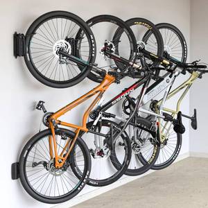 lot 5916 image: monTEK Swivel Bike Wall Mount, Bike Hangers for Garage, Space-Saving Vertical Bike Rack, Sturdy Bike Storage Rack Holds Up to 66lbs, Easy to Install, 4 Pack