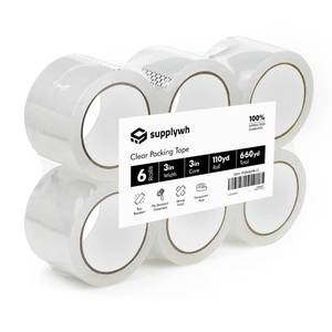 lot 5919 image: Packing Tape 3-inch Core Packing Tape Rolls Clear Tape Rolls for Packing, Shipping, Mailing Ultra-Strong Sealing Packing Tape Refills for Standard Dispensers Economy