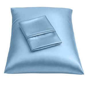 lot 5966 image: BLISSFORD Luxury Satin Pillowcase for Hair Standard Satin Pillowcase with Zipper, Jewel Blue (Pillowcase Set of 2)
