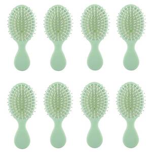 lot 5971 image: Bridesmaid Proposal Gifts Mini Dry and Wet Travel Detangling Brush Set for Wedding Party Favors (Sage Green)