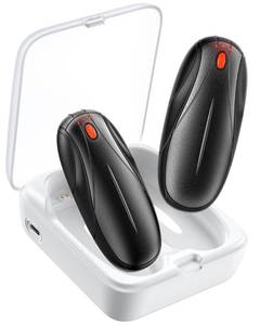 lot 7006 image: Hand Warmers Rechargeable 2Pack,14000mAh Electric Hand Warmers with Charging Case,Quick Charge Portable Heater,Gifts for Christmas,Winter,Outdoor,Camping,Hunting Accessories Black