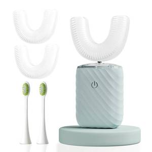 lot 7012 image: ELOTAME Ultrasonic Automatic Electric Toothbrush for Adults- U Shaped self Brushing Toothbrush, 360° Mouth Cleaning, 5 Modes for Whitening