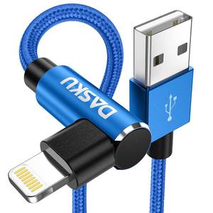 lot 7015 image: 90 Degree iPhone Charger 10FT 2Pack MFi Certified USB Lightning Cable 10 Foot Right Angle Nylon Braided Apple Charging Cord Compatible with iPhone 14131211ProMaxMiniXPlus8765PlusiPad