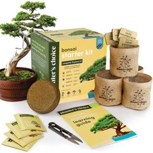 lot 7017 image: Bonsai Starter Kit - Gardening Easter Gift for Women & Men - Bonsai Tree Growing Garden Crafts Hobby Kits for Adults, Unique DIY Hobbies for Plant Lovers - Unusual Christmas Gifts Ideas