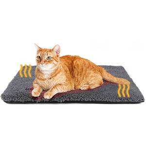 lot 7031 image: Self Warming Cat Bed Self Heating Cat Dog Mat 29.1 x 18.9 inch Extra Warm Thermal Pet Pad for Indoor Outdoor Pets with Removable Cover Non-Slip Bottom Washable Non Electric