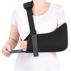 lot 7032 image: VALLEYWIND Arm Sling, Adult Shoulder Immobilizer with Waist Strap and Support Board, Shoulder sling with Foam Neck Pad for Broken Elbow, Arm, Wrist Injury (S)