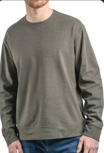 lot 7064 image: Sherpa Lined Crewneck Sweatshirt Small