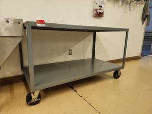 lot 22038 image: 5FT Industrial Steel Rolling Cart