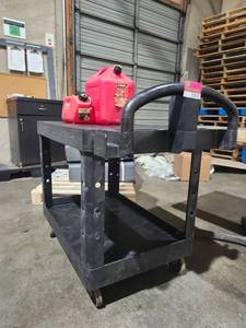 lot 22070 image: Industrial Utility Cart with Gas Containers