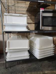 lot 22108 image: Commercial Food Storage Bins Set