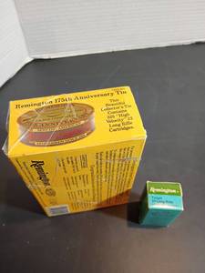 lot 328 image: Remington Ammo. 175th Anniversary Collectors Tin and More   Tin has never been opened