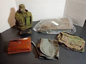 lot 398 image: Canteen, German Map Holder, Ammo Holders and More